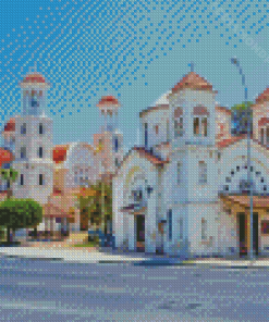 Larnaca Church In Cyprus Diamond Painting