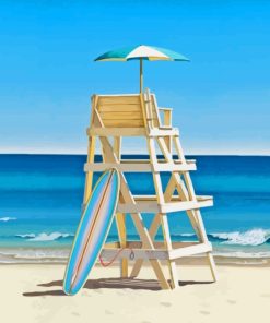 Life Guard Huts Diamond Painting