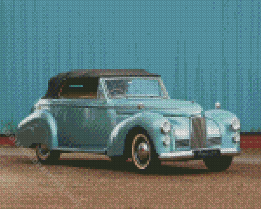 Light Blue Humber Pullman Limousine Diamond Painting