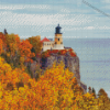 Lighthouse North Shore Minnesota Fall Diamond Painting