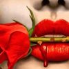 Lips Flower Diamond Painting