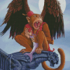 Magical Winged Monkey Diamond Painting