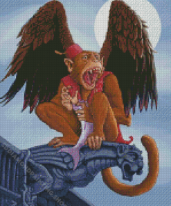 Magical Winged Monkey Diamond Painting