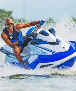 Man Riding Jet Ski Diamond Painting