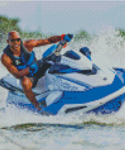 Man Riding Jet Ski Diamond Painting