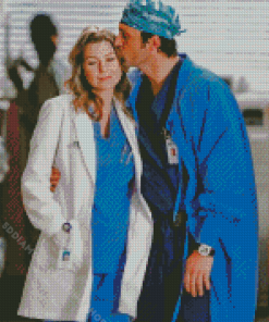 Meredith Grey And Derek Shepherd Characters Diamond Painting