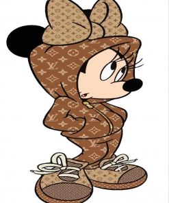 Minnie Mouse In Louis Vuitton Clothes Diamond Painting