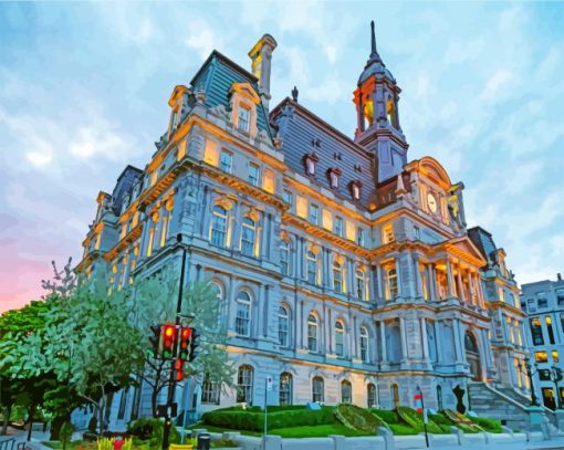 Montreal City Hall Canada Diamond Painting