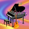 Music Instruments Piano And Guitar Diamond Painting