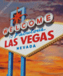 Nevada Welcome To Las Vegas City Diamond Painting