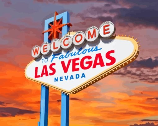 Nevada Welcome To Las Vegas City Diamond Painting