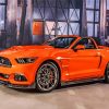 Orange 2017 Ford Mustang Diamond Painting