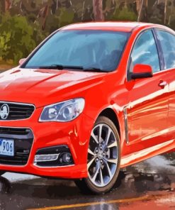 Orange Holden V8 Commodore Car Diamond Painting