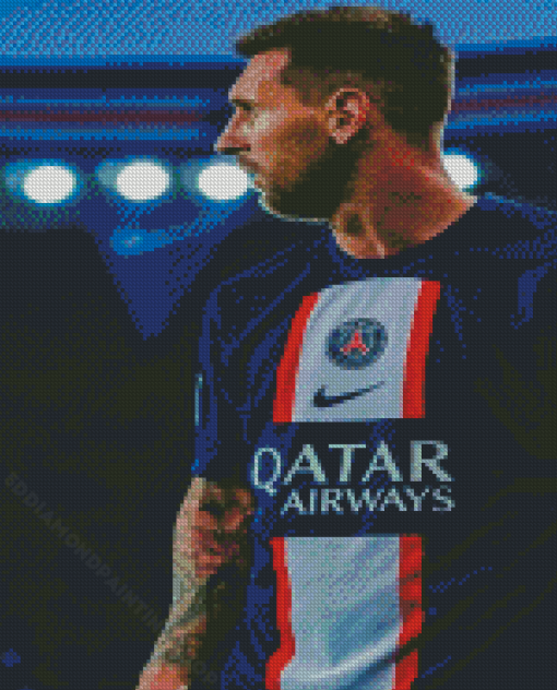 PSG Club Messi Diamond Painting