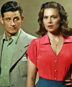 Peggy Carter And Steve Diamond Painting