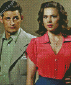 Peggy Carter And Steve Diamond Painting