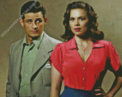 Peggy Carter And Steve Diamond Painting