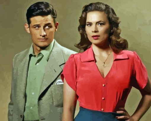 Peggy Carter And Steve Diamond Painting