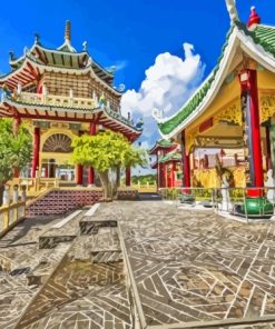 Philippines Cebu Taoist Temple Diamond Painting