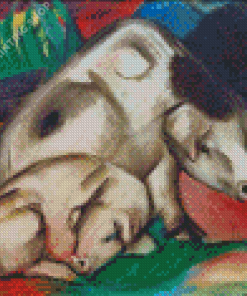 Pigs By Franz Marc Diamond Painting