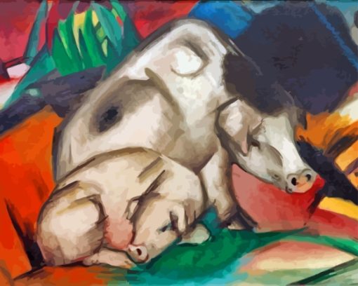 Pigs By Franz Marc Diamond Painting