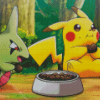 Pikachu And Larvitar Diamond Painting