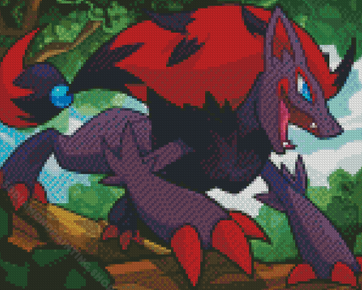 Pokemon Zoroark Diamond Painting