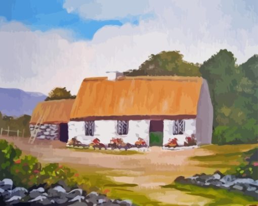 Quiet Man Cottage Diamond Painting