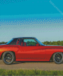 Red Chevrolet Monte Carlo Diamond Painting