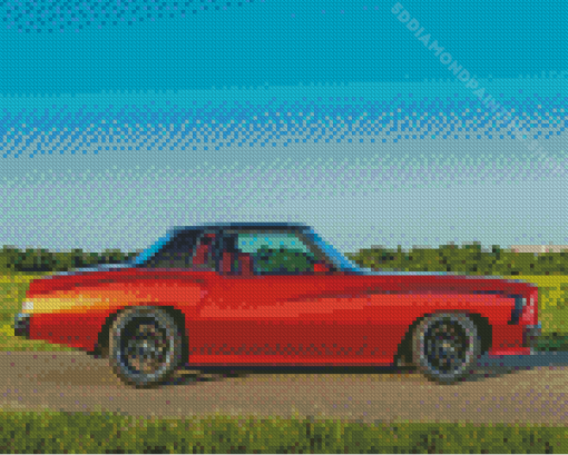 Red Chevrolet Monte Carlo Diamond Painting