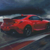 Red Toyota Gr 86 Car Diamond Painting