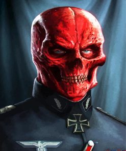 Red Skull Art Diamond Painting