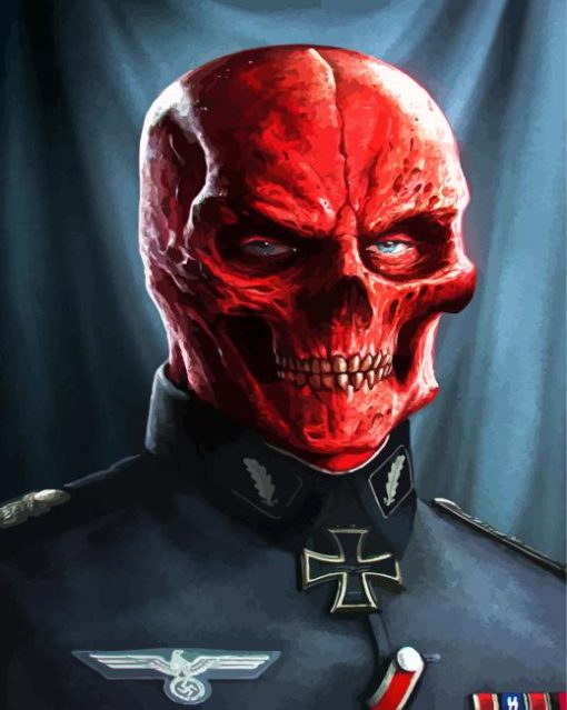 Red Skull Art Diamond Painting