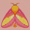 Rosy Maple Moth Art Diamond Painting