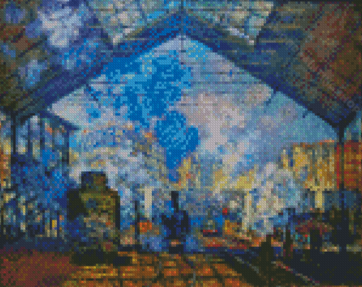 Saint Lazare Station Claude Monet Diamond Painting