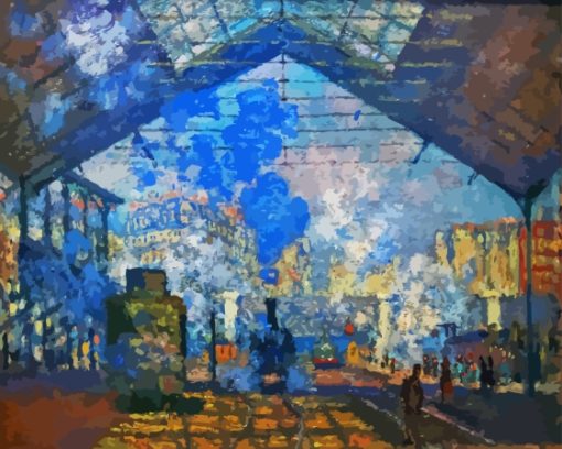 Saint Lazare Station Claude Monet Diamond Painting