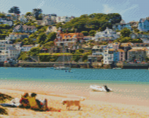 Salcombe Town In England Diamond Painting