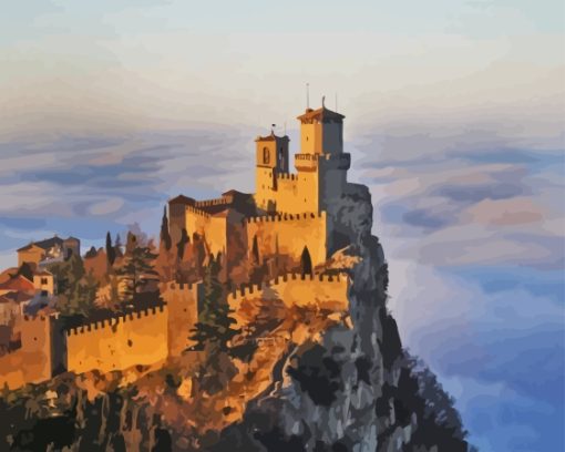 San Marino The Guaita Tower Diamond Painting