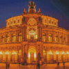 Semperoper Dresden At Night Diamond Painting