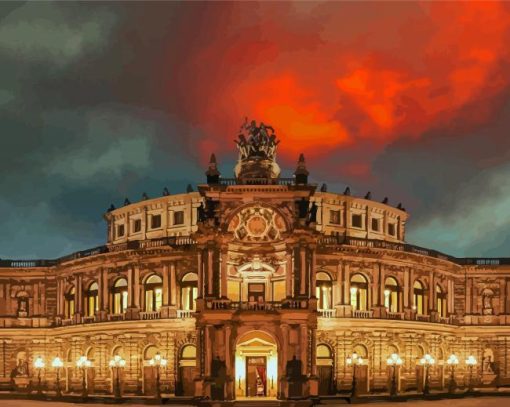 Semperoper Dresden Germany Diamond Painting