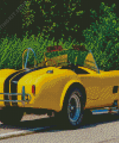 Shelby Cobra Black And Yellow Diamond Painting