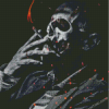 Skeleton Man Smoking Diamond Painting