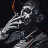 Skeleton Man Smoking Diamond Painting