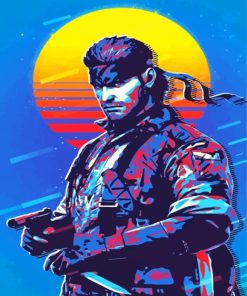 Solid Snake Poster Diamond Painting