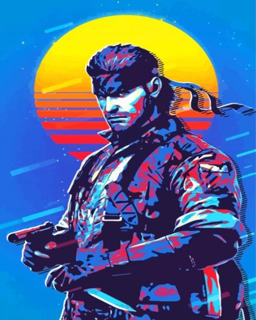 Solid Snake Poster Diamond Painting