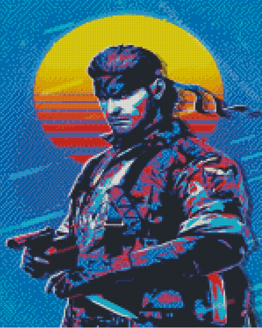 Solid Snake Poster Diamond Painting