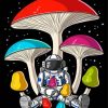 Space Mushrooms Diamond Painting