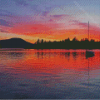 Squam Lake Sunset Reflection Diamond Painting