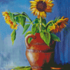 Sunflowers Vase Art Diamond Painting