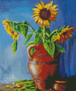 Sunflowers Vase Art Diamond Painting